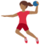 woman playing handball Emoji on Twitter