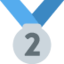 2nd place medal Emoji on Twitter