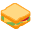 Emoji de sándwich en Twitter