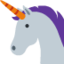 Emoji de cara de unicornio en Twitter