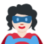 woman superhero Emoji on Twitter