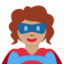 woman superhero Emoji on Twitter