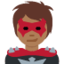 woman superhero Emoji on Twitter