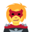 woman supervillain Emoji on Twitter