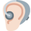 ear with hearing aid Emoji on Twitter