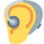 ear with hearing aid Emoji on Twitter