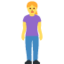 woman standing Emoji on Twitter