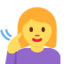 Emoji de mujer sorda en Twitter