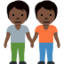 Emoji de personas de la mano en Twitter