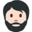Emoji de hombre con barba en Twitter