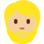 Emoji de hombre con barba en Twitter
