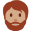 Emoji de hombre con barba en Twitter