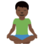 man in lotus position Emoji on Twitter