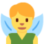 Emoji de hombre hada en Twitter