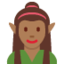 woman elf Emoji on Twitter