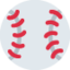 Emoji de bola de béisbol en Twitter