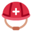 Emoji de casco del trabajador de rescate en Twitter