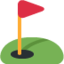 Emoji de hoyo de golf en Twitter