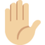 raised hand Emoji on Twitter