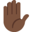 Emoji de mano levantada en Twitter