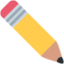 pencil Emoji on Twitter