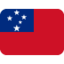 Emoji de bandera de Samoa en Twitter