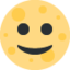 full moon face Emoji on Twitter