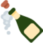 bottle with popping cork Emoji on Twitter