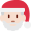 Emoji de Papá Noel en Twitter