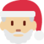 Emoji de Papá Noel en Twitter