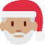 Emoji de Papá Noel en Twitter