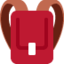 Emoji de mochila en Twitter