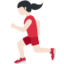 woman running Emoji on Twitter