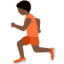 Emoji de persona corriendo en Twitter