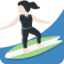 woman surfing Emoji on Twitter