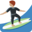 person surfing Emoji on Twitter