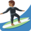 man surfing Emoji on Twitter