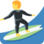 man surfing Emoji on Twitter