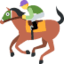 Emoji de carreras de caballos en Twitter