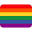 Emoji de bandera del orgullo gay en Twitter