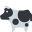 Emoji de vaca en Twitter