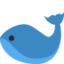 Emoji de ballena en Twitter