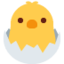 Emoji de pollito saliendo del huevo en Twitter