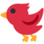 Emoji de pájaro en Twitter