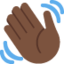 Emoji de agitando la mano en Twitter