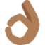 Emoji de mano con gesto de ok en Twitter