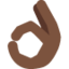 Emoji de mano con gesto de ok en Twitter