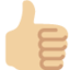 thumbs up Emoji on Twitter