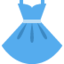 Emoji de vestido en Twitter