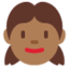 Emoji de niña en Twitter